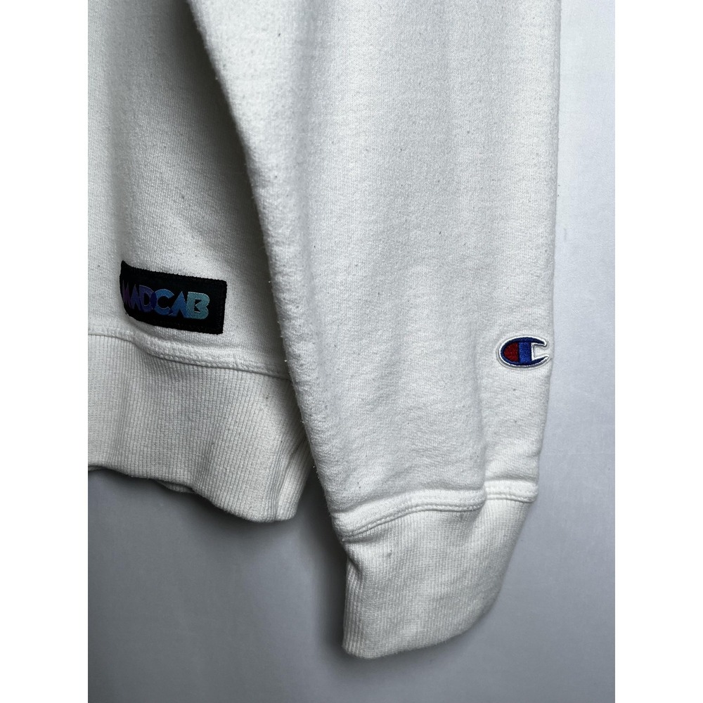 Champion Sweatshirt Mens XL White Crewneck Cartoon MADCAB Franklin Peanuts - Picture 6 of 14